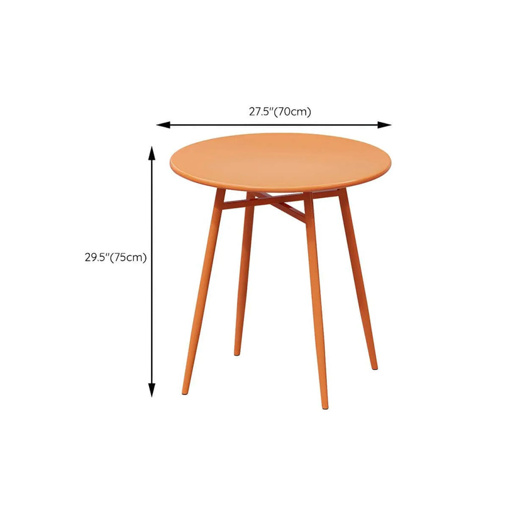 Orange Metal Modern Coffee Table – Square & Rectangular Outdoor Patio Tables Dimensions