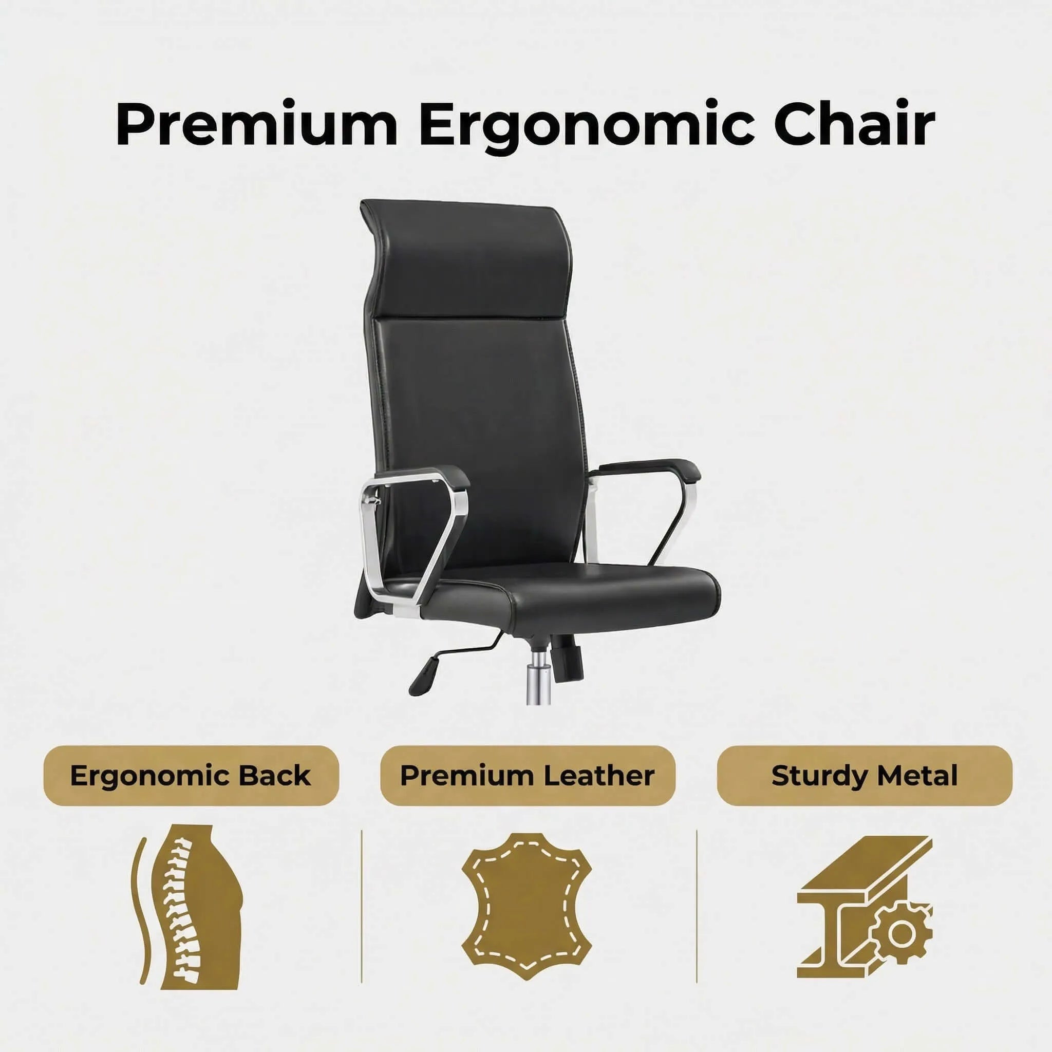 Orbit High-Back Leather Executive Office Chair