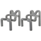 Organic Sculptural Accent Chair in Soft-Touch Upholstery