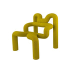 Organic Sculptural Accent Chair in Soft-Touch Upholstery