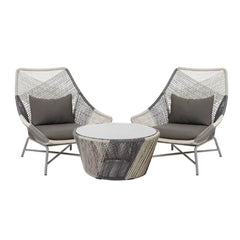 Patio Sofa with Metal Legs and Cushion Pillows for Relaxing Outdoors