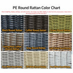 Outdoor Sculptural Woven Lounge Seating and Tables Series, Dramatic High-Back Patio Set