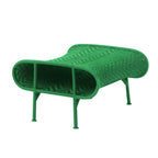 Outdoor Sculptural Woven Lounge Seating and Tables Series, Dramatic High-Back Patio Set