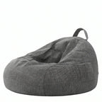 Oversized Bean Bag Sofa With Visible Fill Design and Washable Ottoman Main Product Image