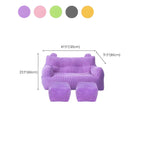 Oversized Corduroy Bean Bag Chair & Ottoman Set with Removable Cover Dimensions
