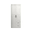 Paneled Bedroom Wardrobe Armoire With Drawers and Soft-Close Doors