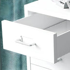 Pastel Steel Mobile File Cabinet With Casters and Vertical Storage