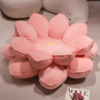 Pet Friendly Flower Floor Meditation Chair Cushion with Plush Petal Design