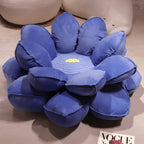 Pet Friendly Flower Floor Meditation Chair Cushion with Plush Petal Design