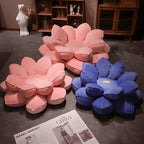 Pet Friendly Flower Floor Meditation Chair Cushion with Plush Petal Design