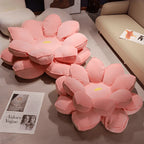 Pet Friendly Flower Floor Meditation Chair Cushion with Plush Petal Design