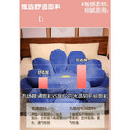 Pet Friendly Flower Floor Meditation Chair Cushion with Plush Petal Design
