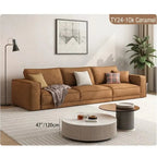 Pet-Friendly Velvet Sofa Series with Wide Arms and Supportive Cushions