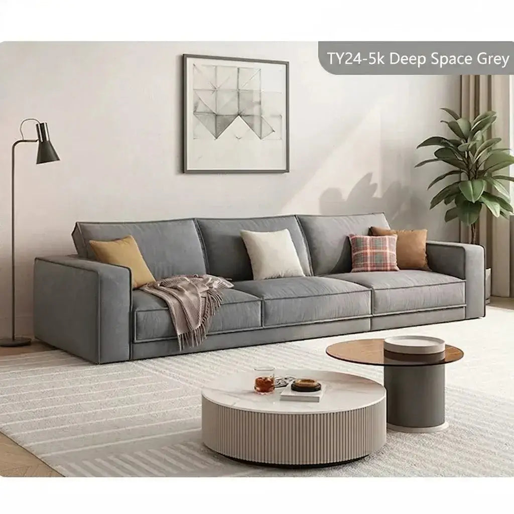 Pet-Friendly Velvet Sofa Series with Wide Arms and Supportive Cushions Image secondaire du produit