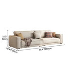Pet-Friendly Velvet Sofa Series with Wide Arms and Supportive Cushions Dimensions