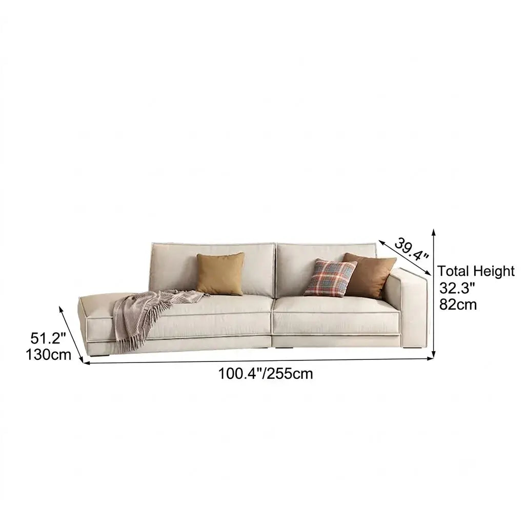 Pet-Friendly Velvet Sofa Series with Wide Arms and Supportive Cushions Dimensions