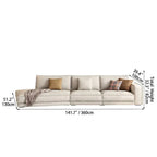 Pet-Friendly Velvet Sofa Series with Wide Arms and Supportive Cushions Dimensions