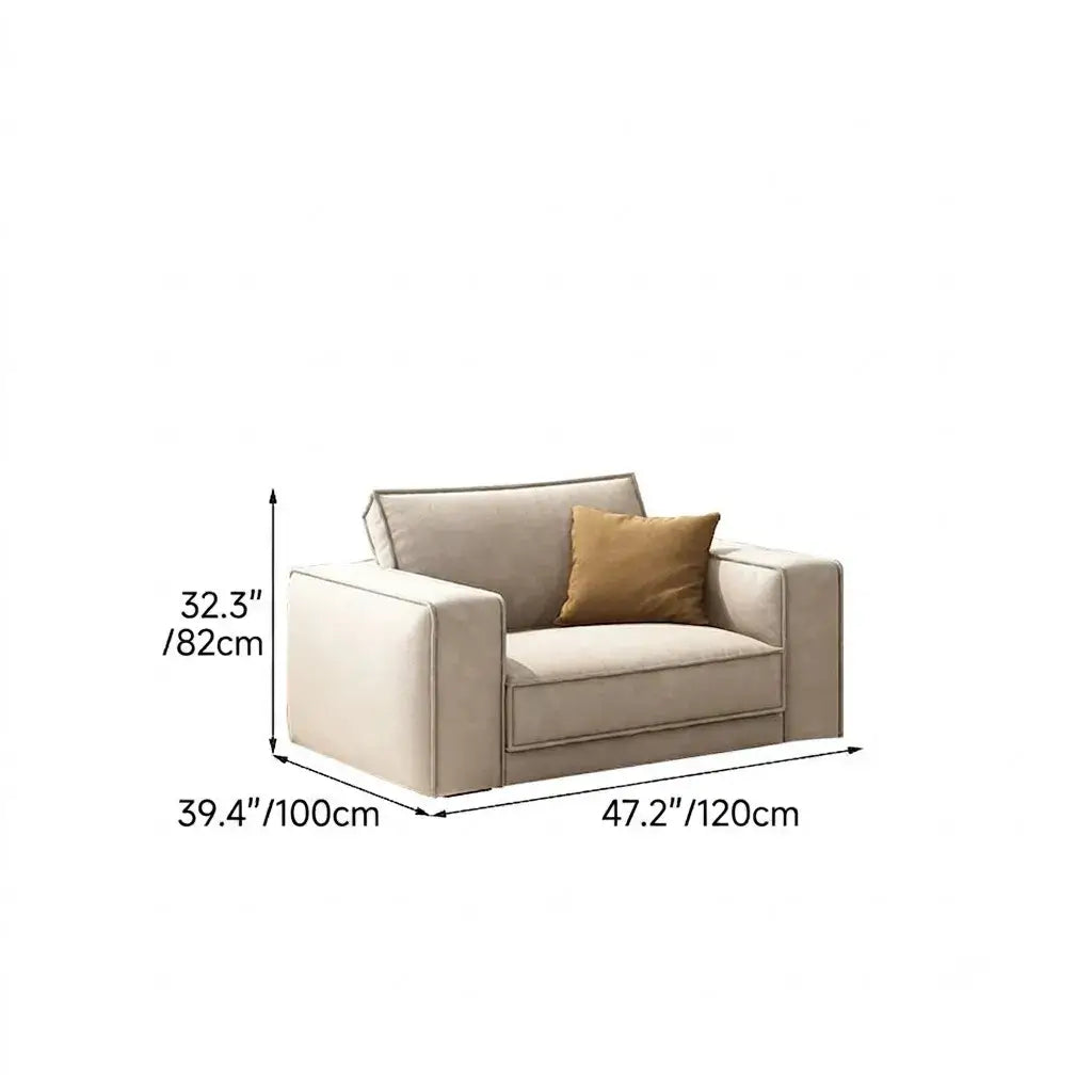 Pet-Friendly Velvet Sofa Series with Wide Arms and Supportive Cushions Dimensions