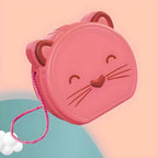 Pink Plastic Kids Makeup Vanity with Mirror and Play Accessories