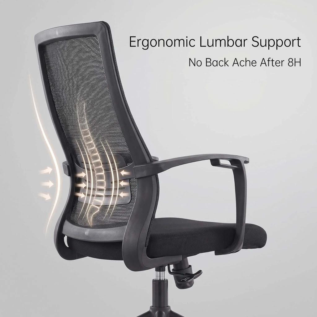 Pivot Ergonomic Mesh Office Chair with Lumbar Support