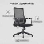 Pivot Ergonomic Mesh Office Chair with Lumbar Support