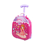 Plastic Kids' Makeup Vanity with Mirror and Portable Toy Storage