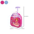 Plastic Kids' Makeup Vanity with Mirror and Portable Toy Storage Dimensions