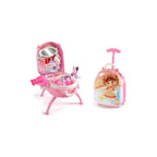Plastic Kids Makeup Vanity with Mirror and Storage
