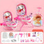 Plastic Kids Makeup Vanity with Mirror and Storage