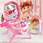 Plastic Kids Makeup Vanity with Mirror and Storage Main Product Image