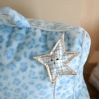 Playful Printed Kid's Chair Lounge Set With Animal Silhouette Ottoman
