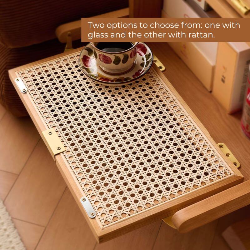 Playful Robot Nightstand With Glass Or Rattan Door