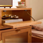 Playful Robot Nightstand With Glass Or Rattan Door