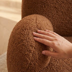  Plush Teddy Bear Rocking Chair With Solid Wood Base for Cozy Kids Rooms