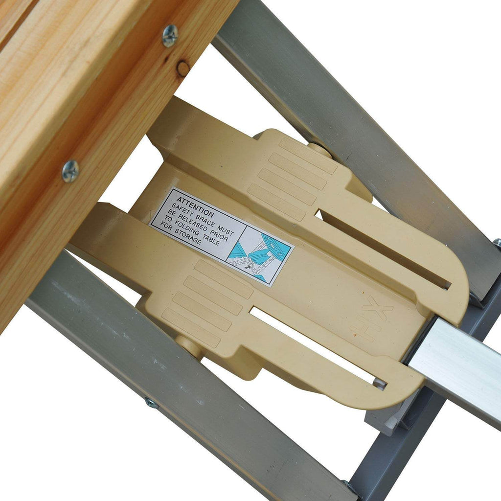 Portable Folding Picnic Table Set With Umbrella Hole