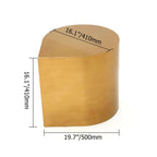 Postmodern Brushed Gold Water Drop Metal Side Table