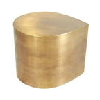 Postmodern Brushed Gold Water Drop Metal Side Table