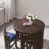 Compact Round Dining Table with Stylish Oak Finish