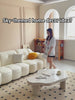 Modern Cloud Style Three Seater Sofa with Cat Scratch Resistance Cloth Fabric