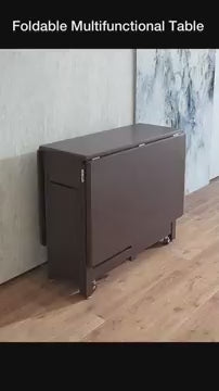 Walnut Solid Wood Dining Set With Drop Leaf Table