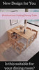Natural Folding Table + Cabinet with Hidden Storage