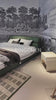 Modern Upholstered King Bed Available in Leather & Suede Fabric