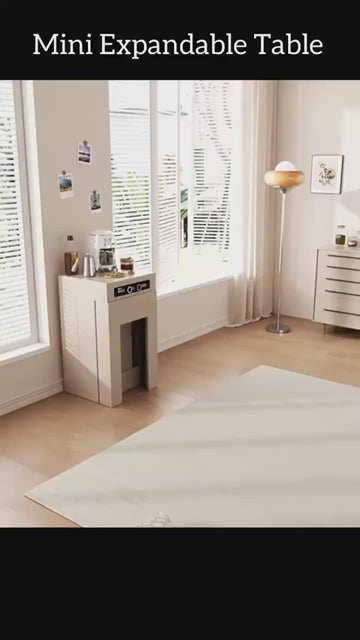 Walnut Extendable Console Table - Space Saving Design