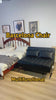 Retro Leather Lazy Barcelona Sofa Chair with Metal Leg