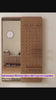 Walnut Wall Mirror With Peg Board Organizer