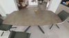 Modern Rectangular Rock Slab Extendable Dining Table for 6 Person