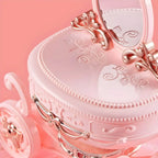 Princess Carriage Kids Vanity Set with Mirror & Makeup Kit – Pink Plastic