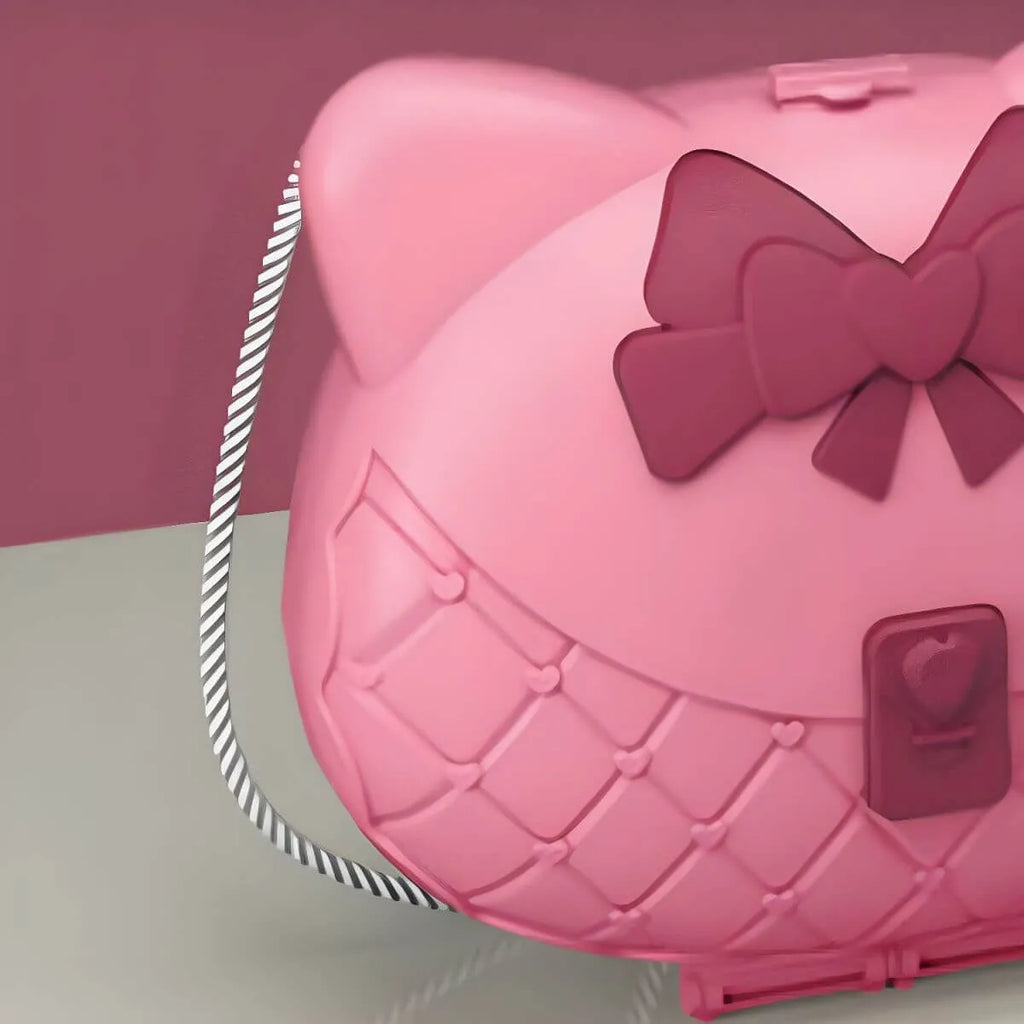Princess-Themed Folding Kids Makeup Vanity with Mirror & 18-Piece Accessory Set