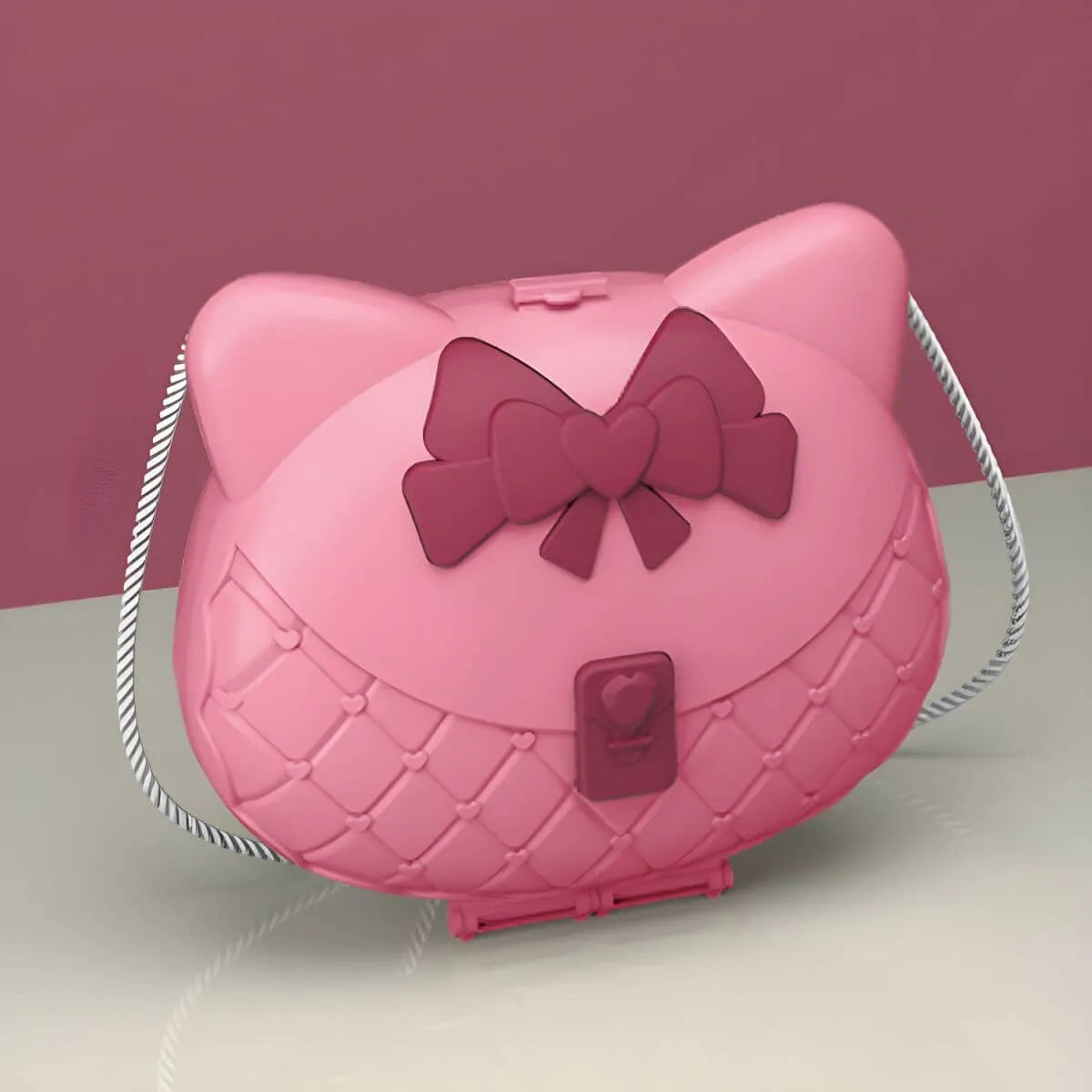 Princess-Themed Folding Kids Makeup Vanity with Mirror & 18-Piece Accessory Set Image secondaire du produit