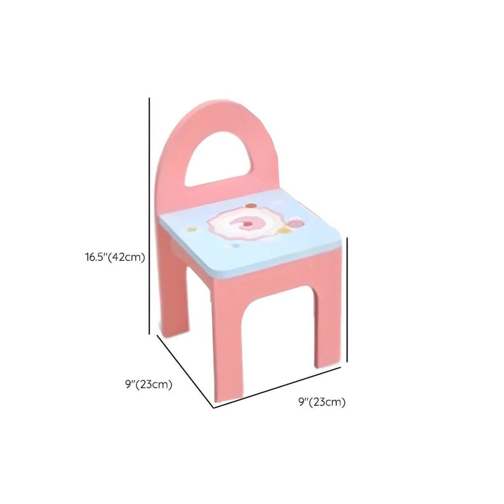 Princess-Themed Kids Makeup Vanity Set with Mirror and Chair Dimensions